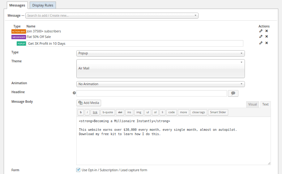 icegram wordpress popup