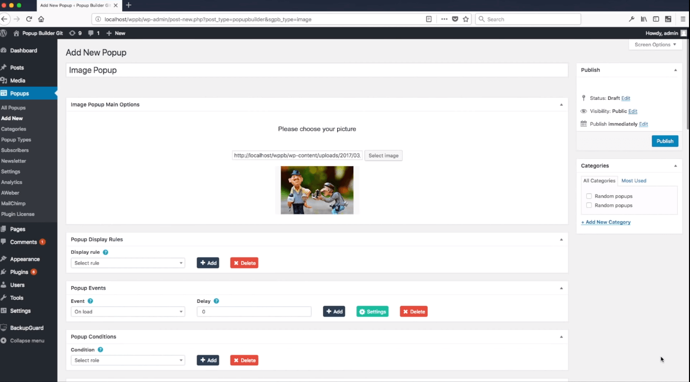 wordpress popup builder