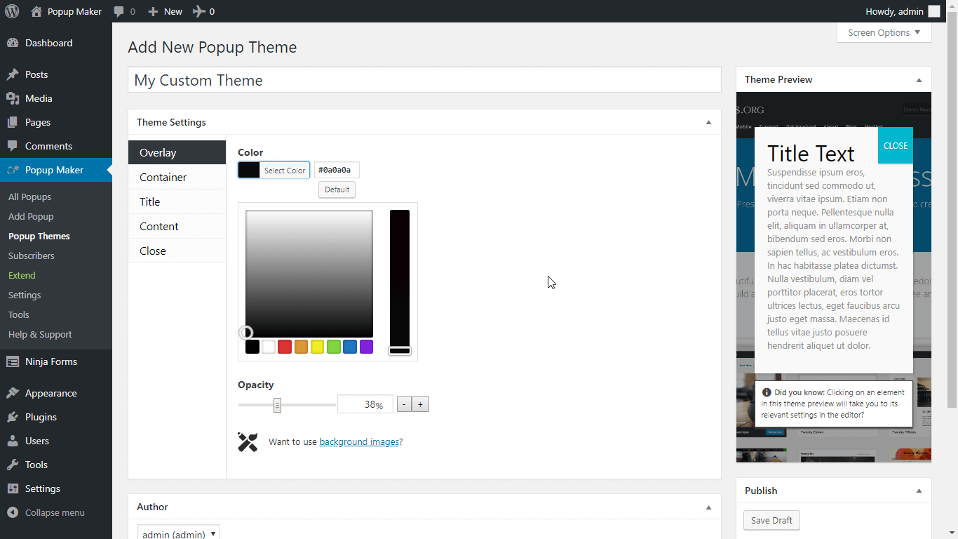 wordpress popup maker