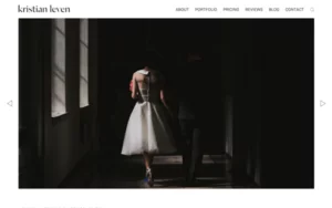 Kristian Leven photography WordPress websites