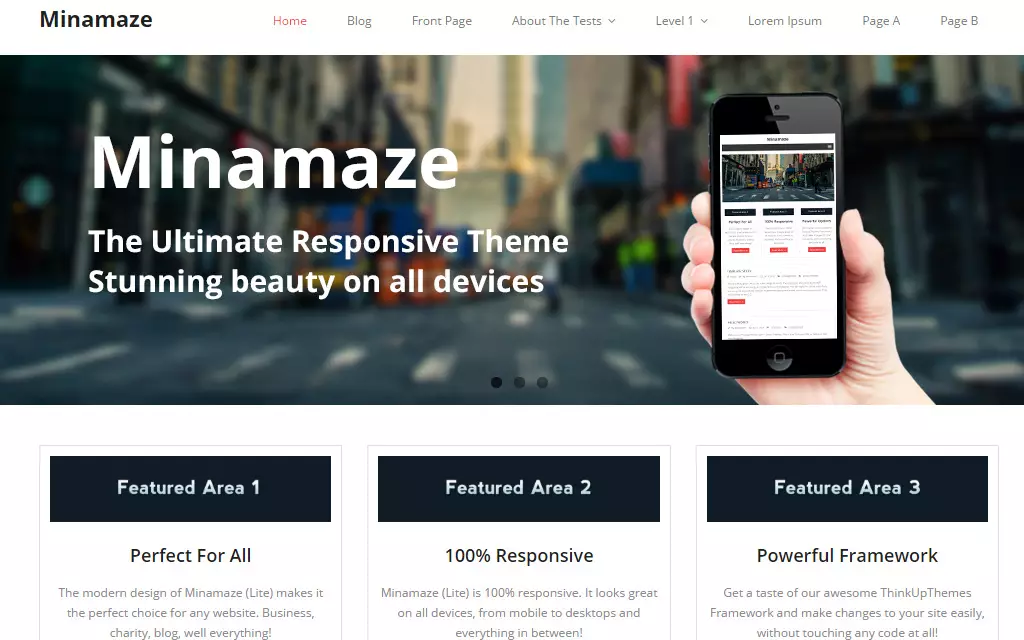 minamaze wordpress theme