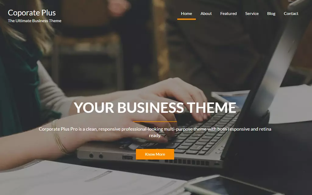 corporate wordpress theme