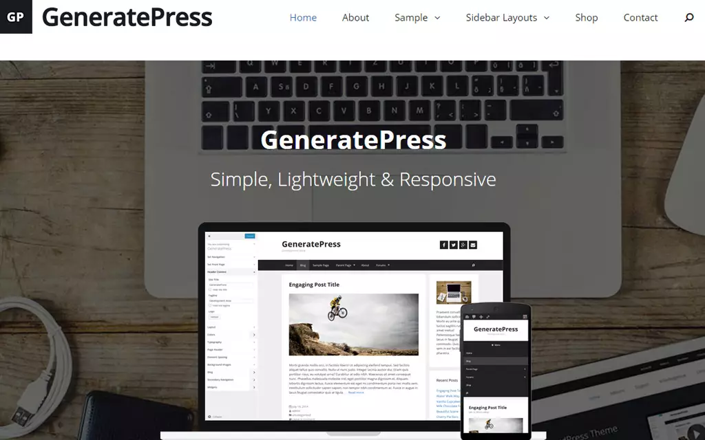 Generatepress Theme