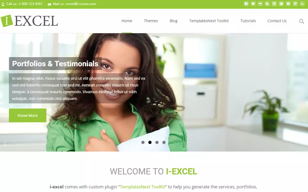 i-excel wordpress theme